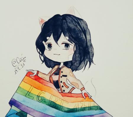 chibi drawing, LGBT