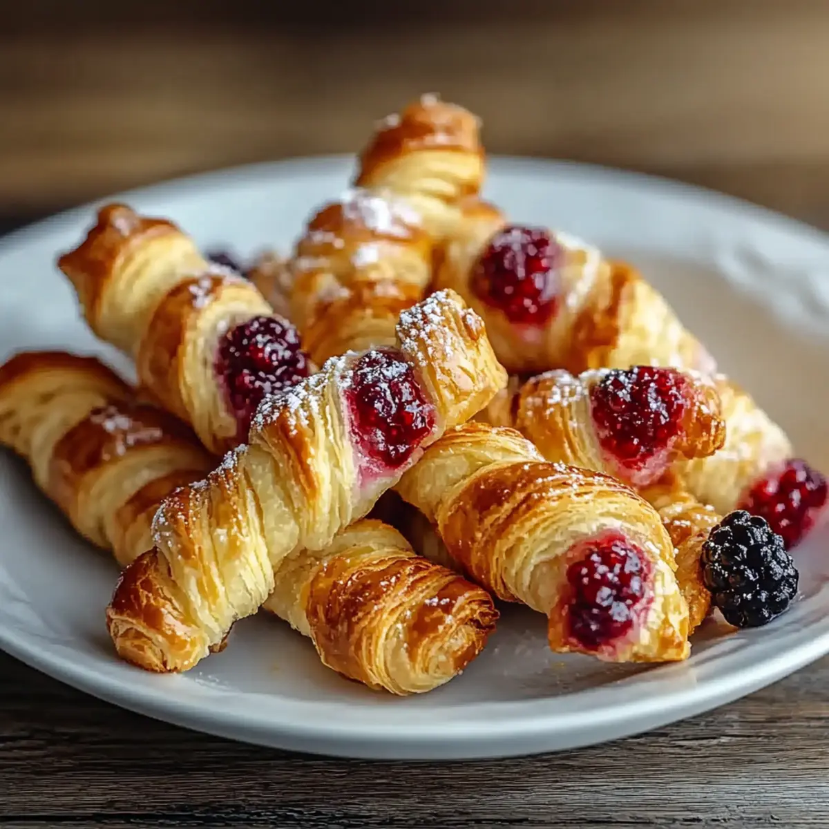 Irresistibly Easy Golden Flaky Berry Puff Pastry Twists 1