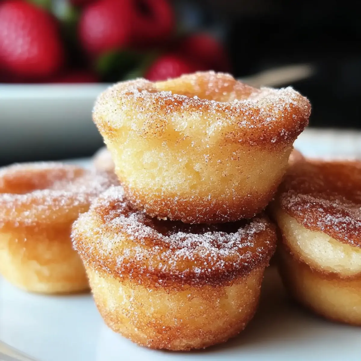 Fluffy Cinnamon Sugar French Toast Muffins for Breakfast