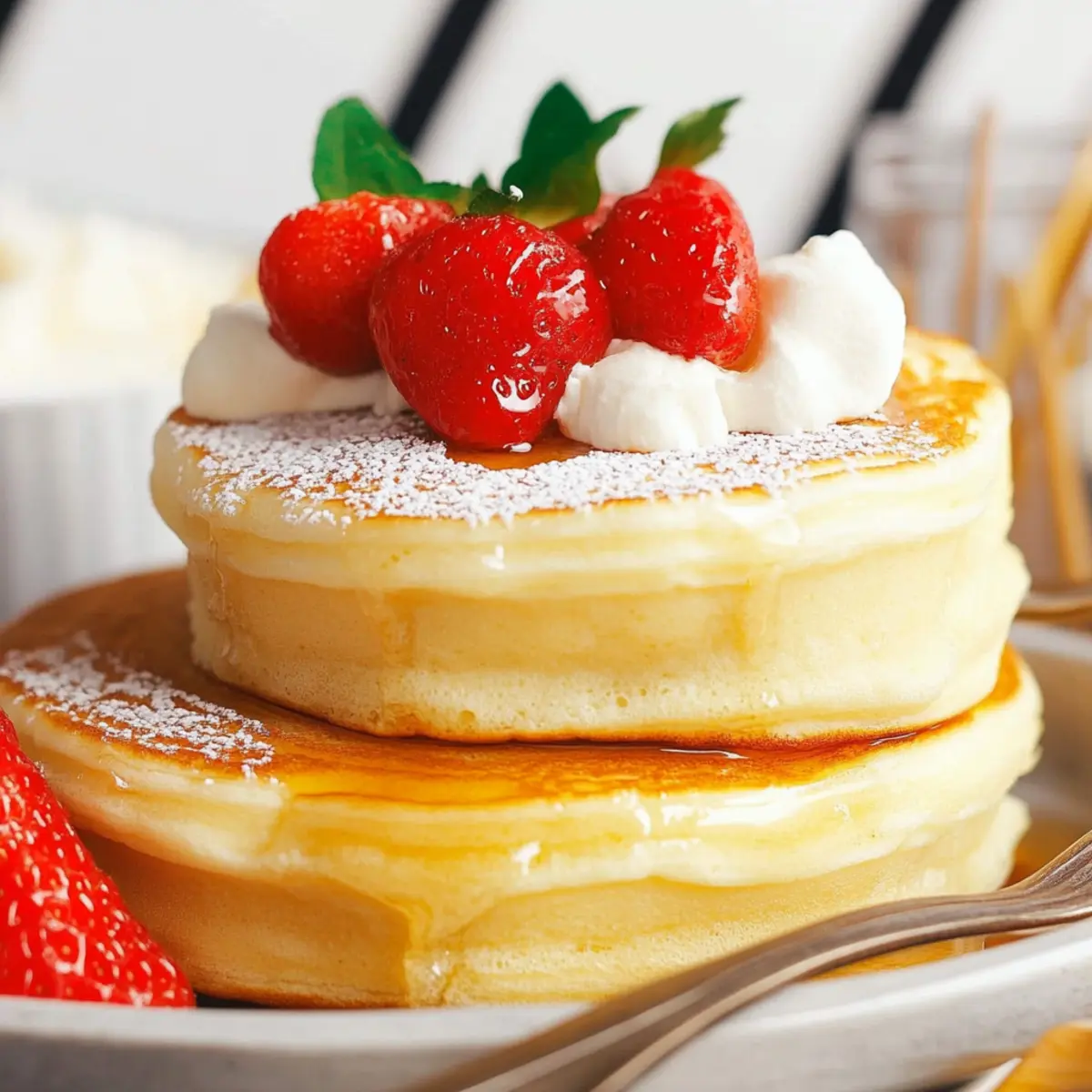 Fluffy Japanese Soufflé Pancakes