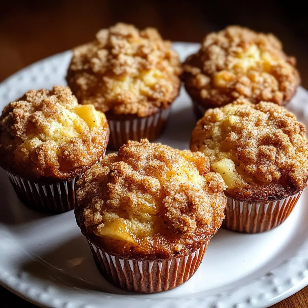 Cinnamon Apple Crisp Muffins