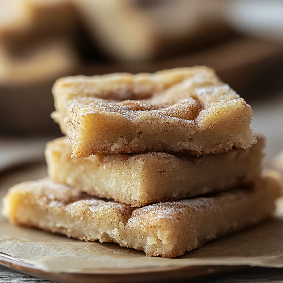 Easy Cinnamon Sugar Blondies – Sweet Fall Treat