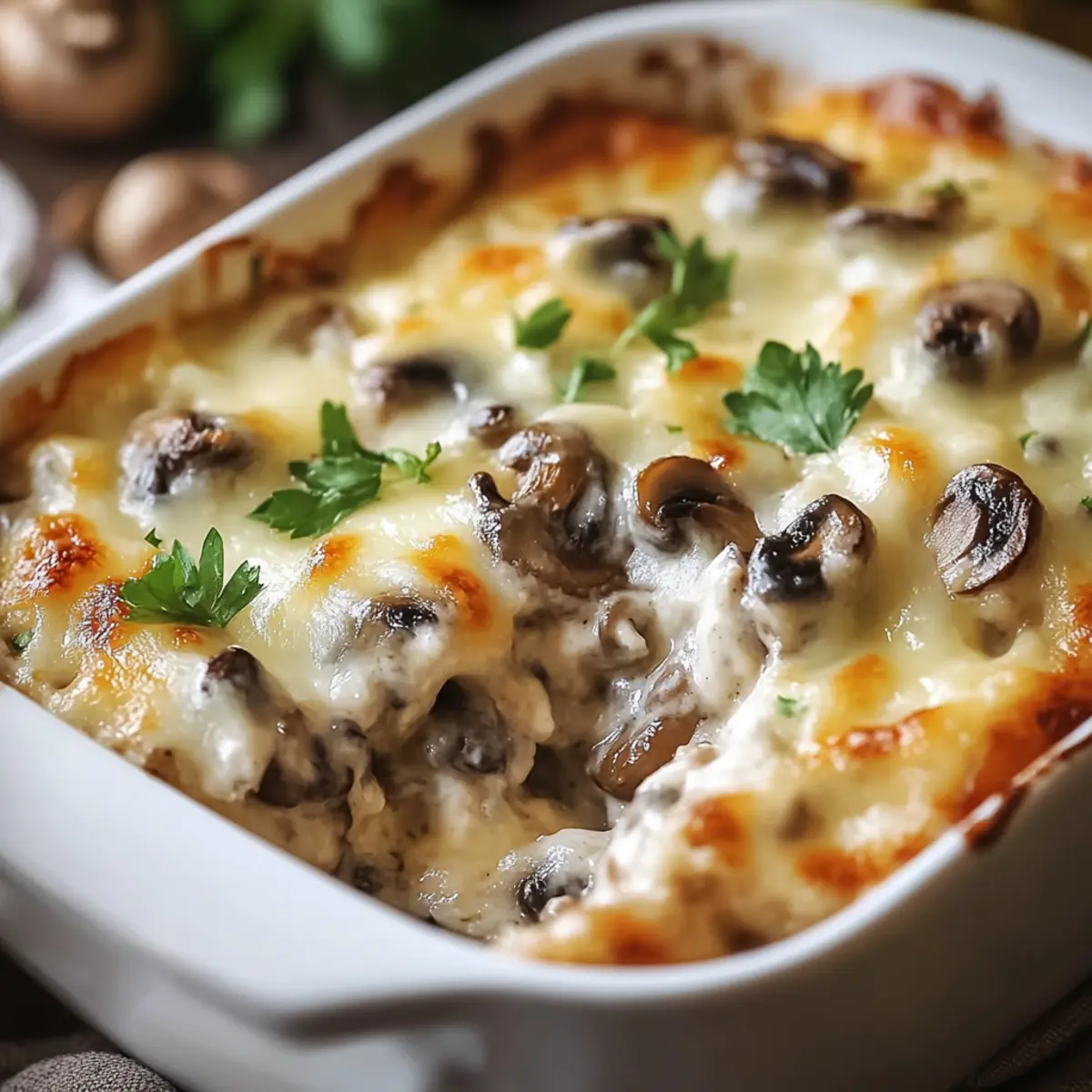 Cheesy Mushroom & Swiss Burger Casserole: A Cozy Dinner Delight 16 Cheesy Mushroom & Swiss Burger Casserole | Easy Comfort Food Dinner