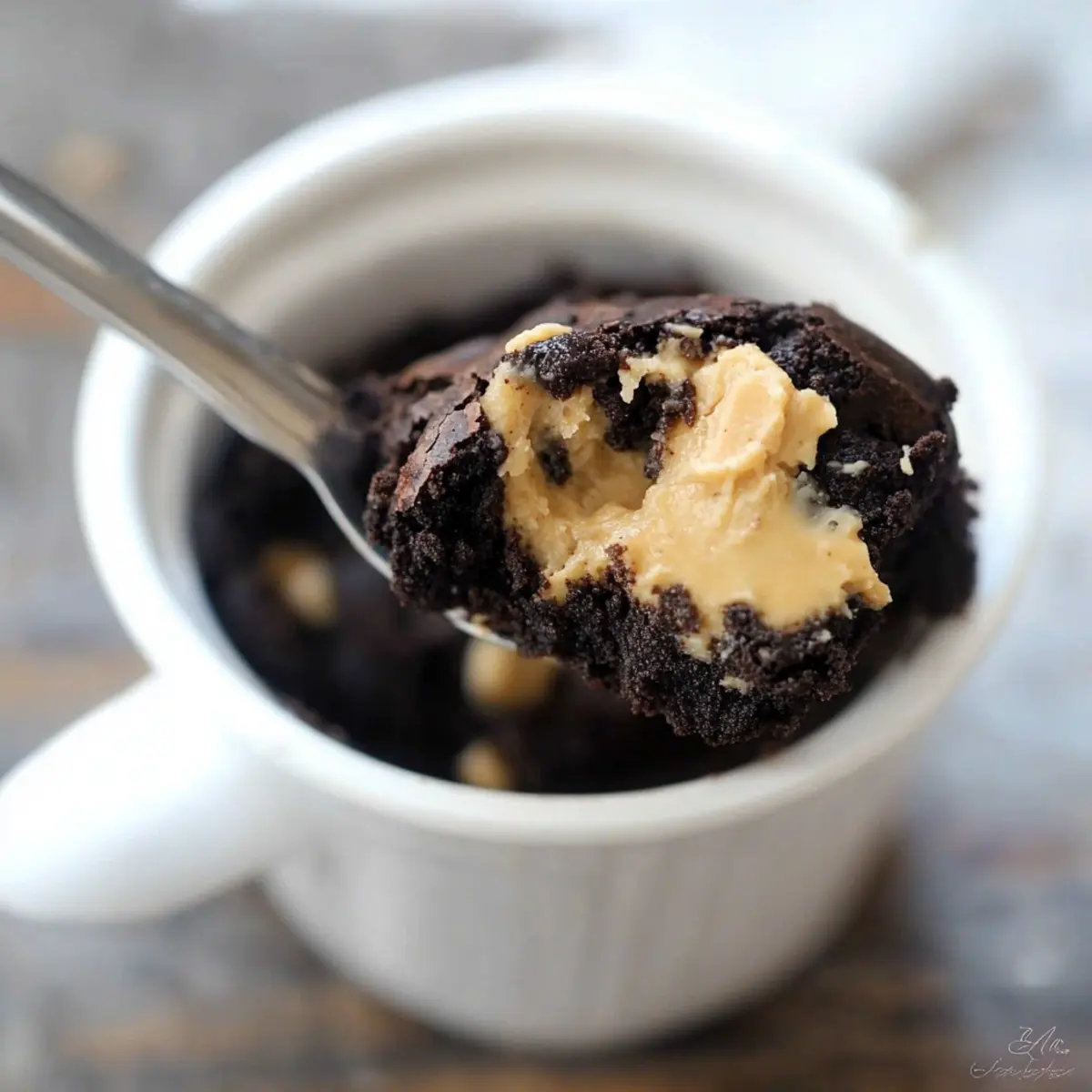 Irresistibly Easy Peanut Butter Brownie in a Cup Recipe 3 y78ojcadsnkgbqhil8ca