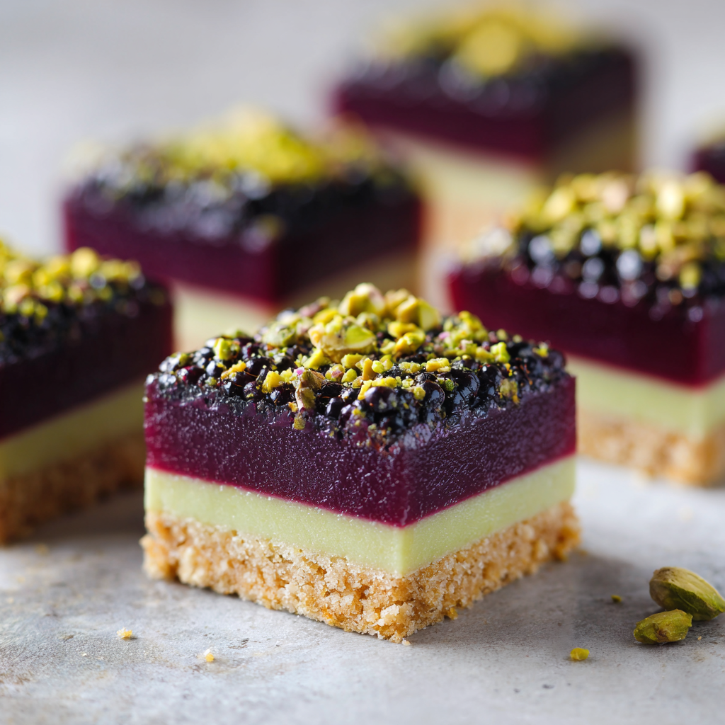 BEST RECIPE For Blackberry Pistachio Dream Bars: A Decadent Treat 3 u3929625643 Blackberry pistachio layered dessert bars vibrant bacf25db 75fd 4f3d 8472 e8aa7ed97e51 0