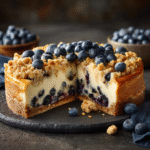 Blueberry Crumble Cheesecake - Creamy, Crunchy, and Irresistible 42 u3929625643 Blueberry Crumble Cheesecake creamy baked cheesec f4585da4 73f1 4d46 b131 5d889f138a86 1
