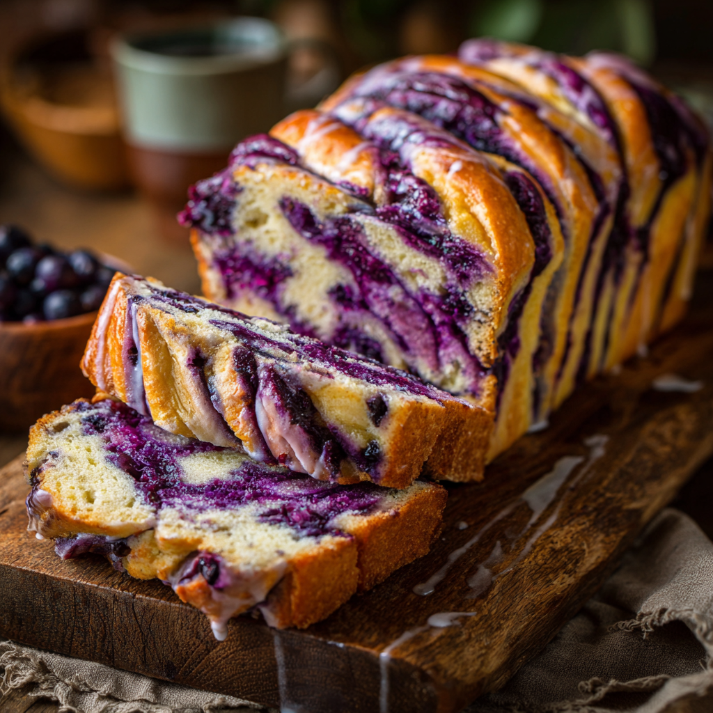 Blueberry Lemon Sourdough Babka – Soft, Swirled, and Bursting with Flavor 2 u3929625643 Blueberry Lemon Sourdough Babka sliced on a rusti 07540c22 4c76 4330 a2ba c75703ed1073 2
