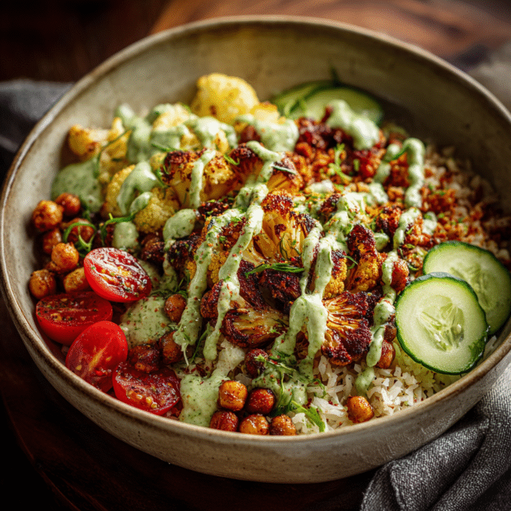 Cauliflower Shawarma Bowls - Bold, Roasted, and Drizzled with Green Tahini 28 u3929625643 Cauliflower Shawarma Bowls in a ceramic bowl roas bcb3b353 2c8d 4d88 87a8 2acf85d3014d 1