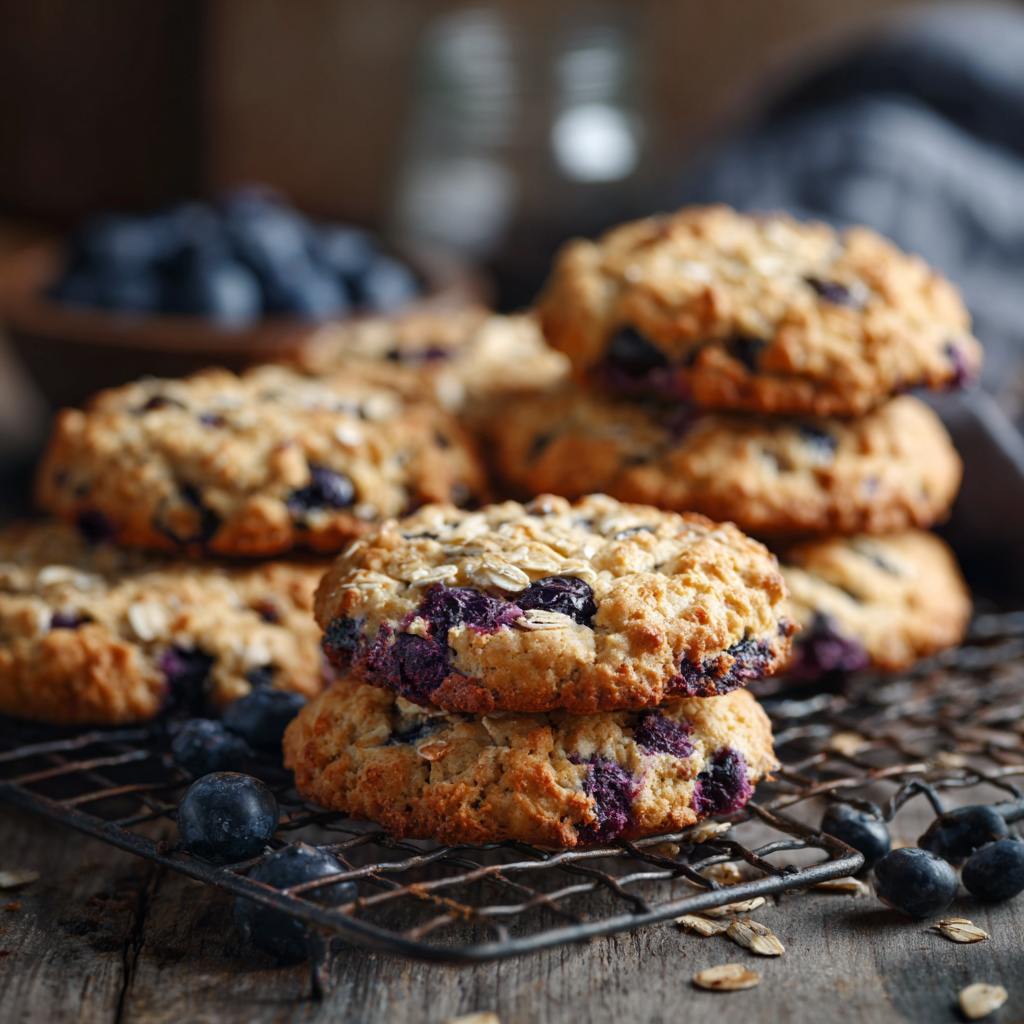 Chewy Blueberry Oatmeal Cookies 2 u3929625643 Chewy blueberry oatmeal cookies on cooling rack g ab2722c3 cc9d 4270 8918 d426ff626201 0