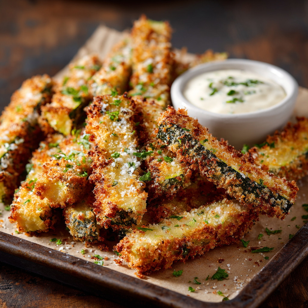 u3929625643 Crispy parmesan zucchini fries on baking sheet go c50993dc be9a 447c ae78 152943d07dd4 2
