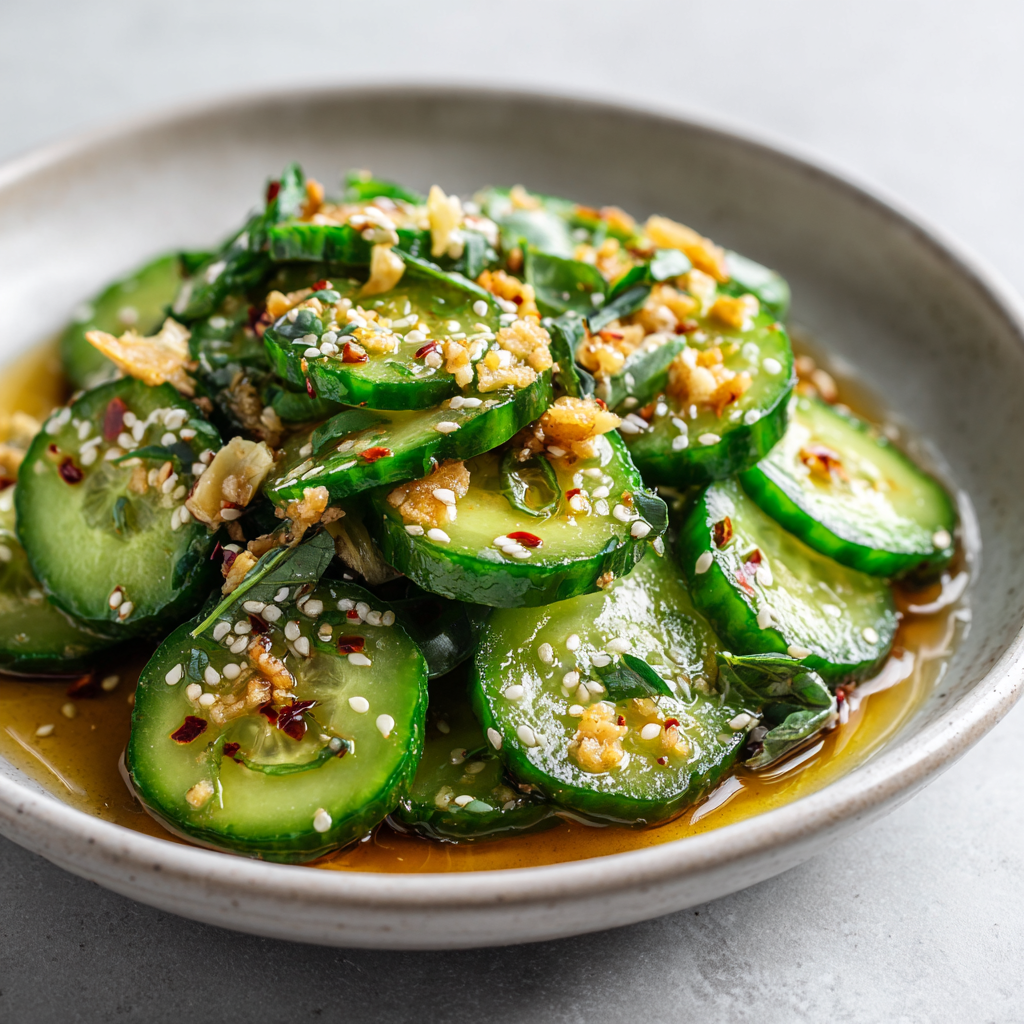 u3929625643 Easy Asian Cucumber Salad in a shallow ceramic bo 4213553f 51ba 468e 9800 acc8848b6088 2