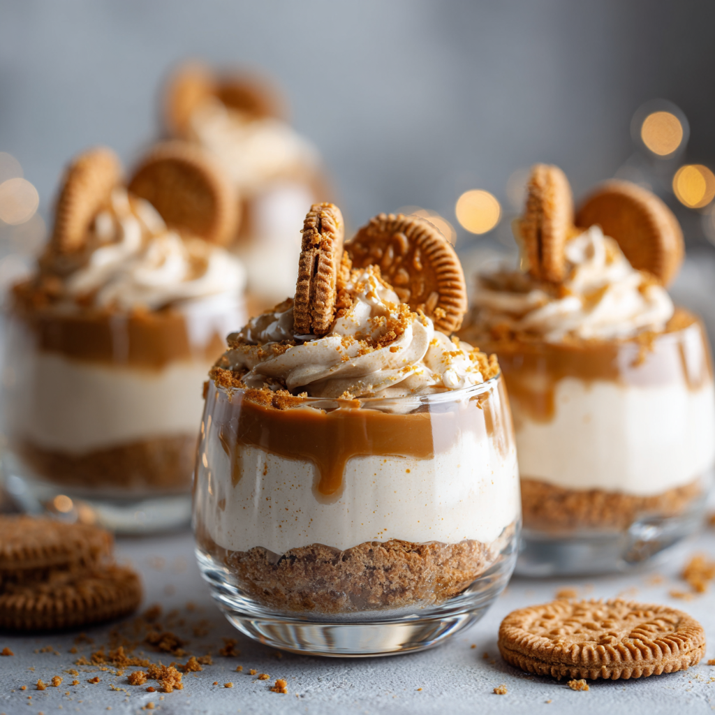 u3929625643 No bake Biscoff cheesecake cups in clear dessert 03a4b03d 9a04 4e2d 958e 9c2f744d1d74 1