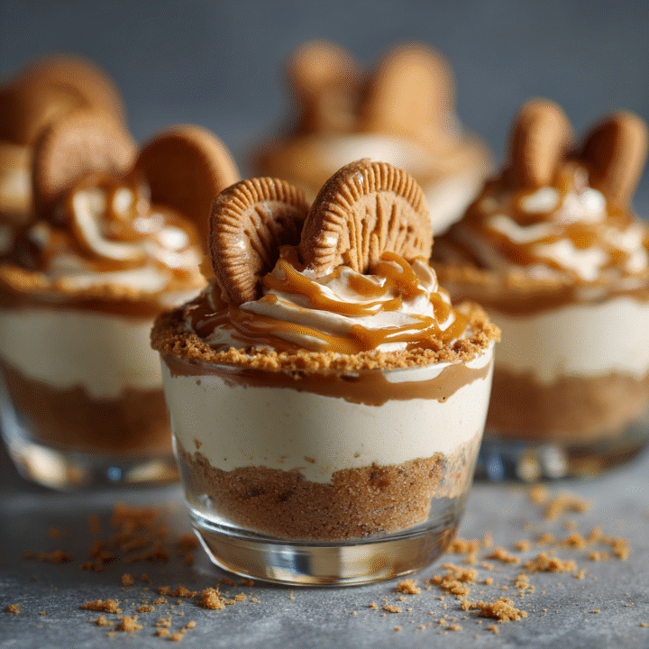 No-Bake Biscoff Cheesecake Cups 21 u3929625643 No bake Biscoff cheesecake cups in clear dessert 03a4b03d 9a04 4e2d 958e 9c2f744d1d74 2