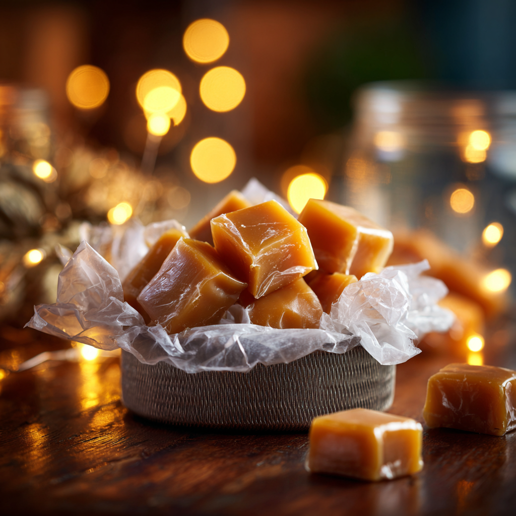 u3929625643 Soft Homemade Caramels cut into squares and wrapp 7723f3fd 871d 4665 91f7 528316fc7bcd 0