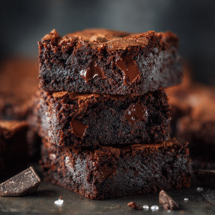 The Best Small Batch Brownies (Ultra Fudgy + Chewy) 20 u3929625643 Ultra fudgy small batch brownies stacked in loaf 401cc83f e430 4778 8698 fb0abc48e42c 0